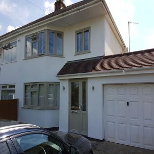 Flush Fit Double Glazed Green Windows and Doors